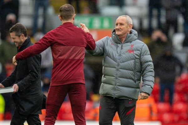 LIVERPOOL, ENGLAND - Sunday, May 23, 2021: Liverpool's retiring kit man Graham Carter after the final FA Premier League match between Liverpool FC and Crystal Palace FC at Anfield. (Pic by David Rawcliffe/Propaganda)