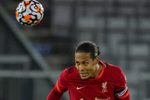 INNSBRUCK, AUSTRIA - Thursday, July 29, 2021: Liverpool's captain Virgil van Dijk makes his return from a long injury lay off as a substitute during a pre-season friendly match between Liverpool FC and Hertha BSC at the Tivoli Stadion. (Pic by Jürgen Faichter/Propaganda)