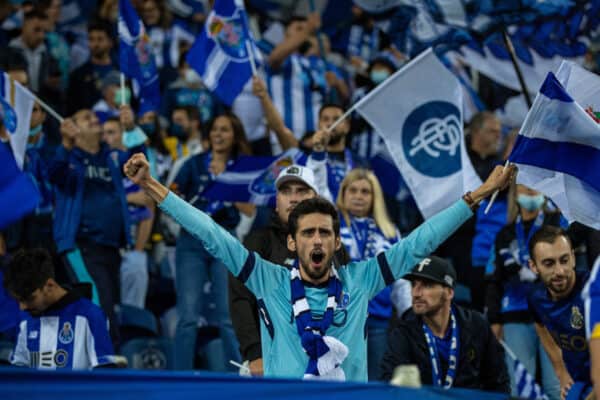 PORTO, PORTUGAL - Tuesday, September 28, 2021: A FC Porto supporter before the UEFA Champions League Group B Matchday 2 game between FC Porto and Liverpool FC at the Estádio do Dragão. (Pic by David Rawcliffe/Propaganda)