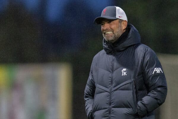 Jurgen Klopp, training, Kirkby (Pic by David Rawcliffe/Propaganda)