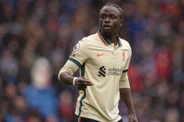 BURNLEY, ENGLAND - Sunday, February 13, 2022: Liverpool's Sadio Mané during the FA Premier League match between Burnley FC and Liverpool FC at Turf Moor. (Pic by David Rawcliffe/Propaganda)