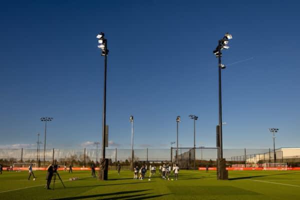 LIVERPOOL, ENGLAND - Monday, March 7, 2022: Liverpool players during a training session at the AXA Training Centre ahead of the UEFA Champions League Round of 16 2nd Leg game between Liverpool FC and FC Internazionale Milano. (Pic by David Rawcliffe/Propaganda)