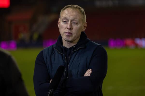 NOTTINGHAM, ENGLAND - Sunday, March 20, 2022: Nottingham Forest's manager Steve Cooper after the FA Cup Quarter-Final match between Nottingham Forest FC and Liverpool FC at the City Ground. Liverpool won 1-0. (Pic by David Rawcliffe/Propaganda)