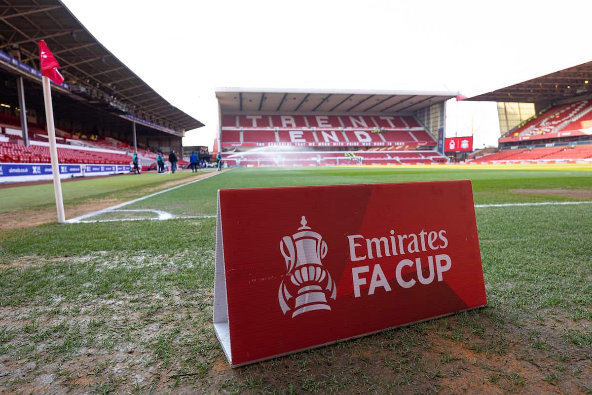 NOTTINGHAM, ENGLAND - Sunday, March 20, 2022: A general view before the FA Cup Quarter-Final match between Nottingham Forest FC and Liverpool FC at the City Ground. (Pic by David Rawcliffe/Propaganda)