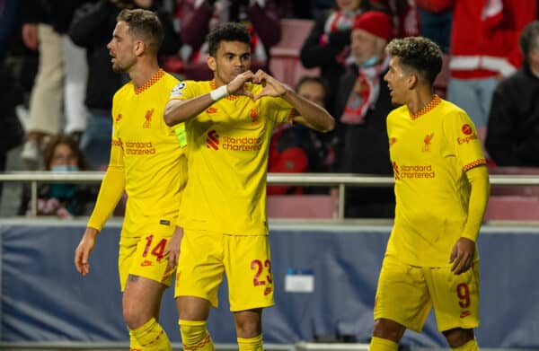 LISBON, PORTUGAL - Tuesday, April 5, 2022: Liverpool's xxxx during the UEFA Champions League Quarter-Final 1st Leg game between SL Benfica and Liverpool FC at the Estádio da Luz. (Pic by David Rawcliffe/Propaganda)