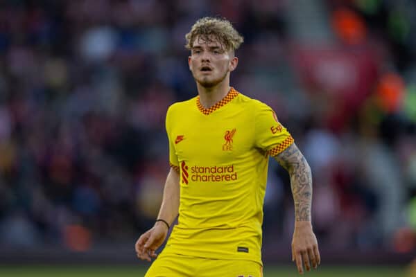 SOUTHAMPTON, ENGLAND - Tuesday, May 17, 2022: Liverpool's Harvey Elliott during the FA Premier League match between Southampton FC and Liverpool FC at St Mary's Stadium. (Pic by David Rawcliffe/Propaganda)