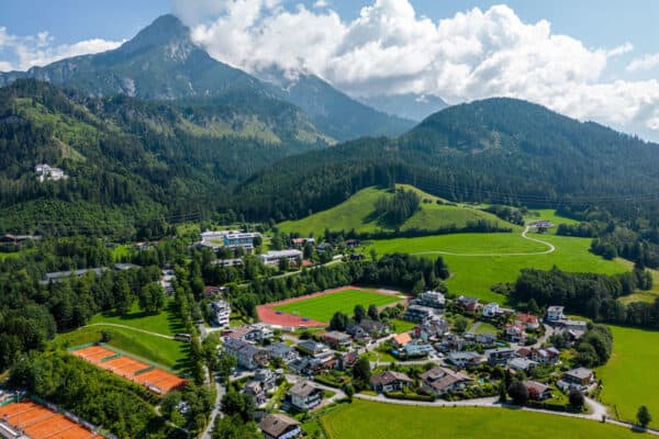 SAALFELDEN, AUSTRIA - Sunday, July 24, 2022: A general view of Liverpool's training ground during the club's pre-season training camp in Austria. (Pic by David Rawcliffe/Propaganda)