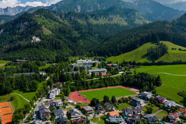 SAALFELDEN, AUSTRIA - Sunday, July 24, 2022: A general view of Liverpool's training ground during the club's pre-season training camp in Austria. (Pic by David Rawcliffe/Propaganda)