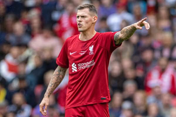 LIVERPOOL, ENGLAND - Saturday, September 24, 2022: Liverpool's Martin Skrtel during the LFC Foundation friendly 'Legends of the North' match between Liverpool FC Legends and Manchester United FC Legends at Anfield. (Pic by David Rawcliffe/Propaganda)