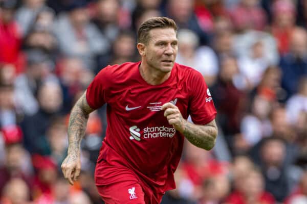 LIVERPOOL, ENGLAND - Saturday, September 24, 2022: Liverpool's Andriy Voronin during the LFC Foundation friendly 'Legends of the North' match between Liverpool FC Legends and Manchester United FC Legends at Anfield. (Pic by David Rawcliffe/Propaganda)