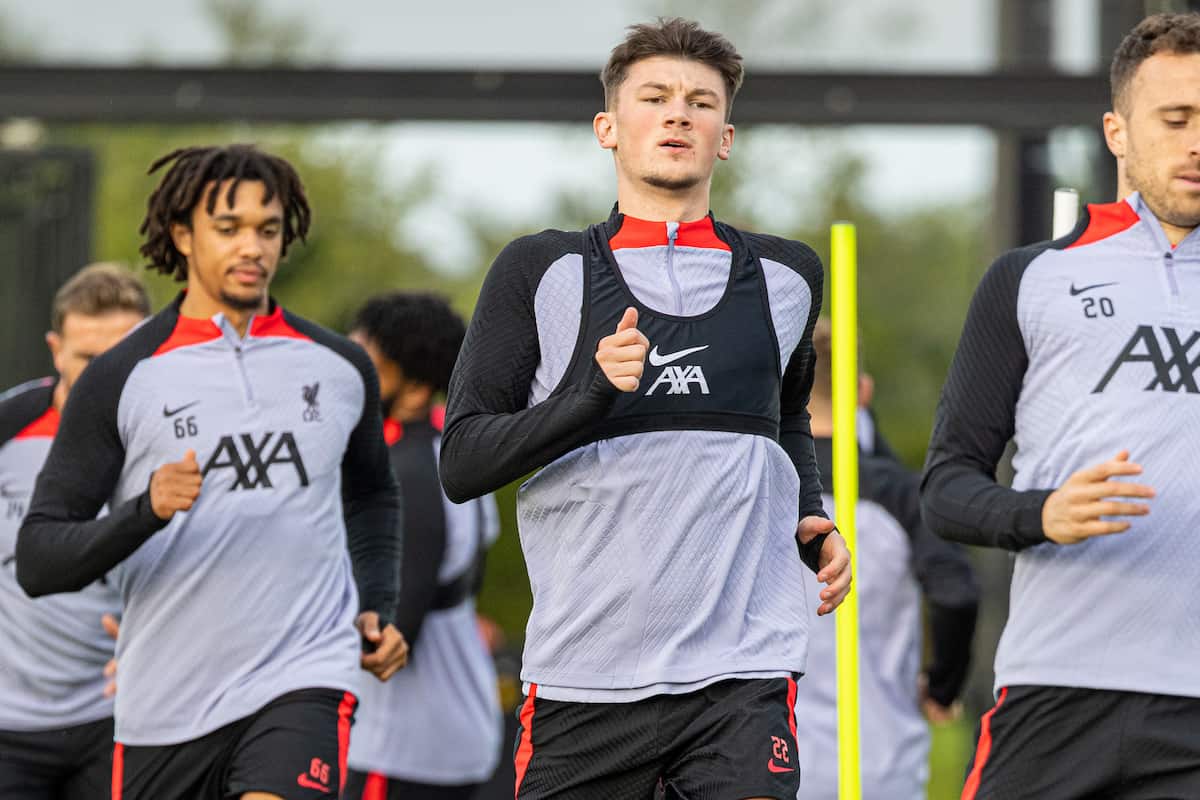 Liverpool trio take next step towards full fitness as 26-man squad trains