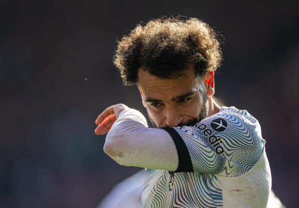 NOTTINGHAM, ENGLAND - Saturday, October 22, 2022: Liverpool's Mohamed Salah during the FA Premier League match between Nottingham Forest FC and Liverpool FC at the City Ground. (Pic by David Rawcliffe/Propaganda)