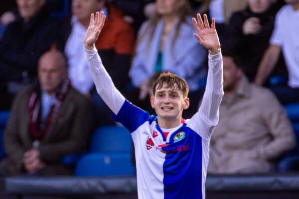 BURNLEY, ENGLAND - Sunday, November 13, 2022: Blackburn Rovers' Tyler Morton during the Football League Championship match between Burnley FC and Blackburn Rovers FC at Turf Moor. (Pic by David Rawcliffe/Propaganda)