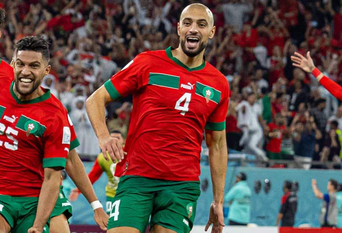 Sofyan Amrabat Morocco Spain World Cup 2022