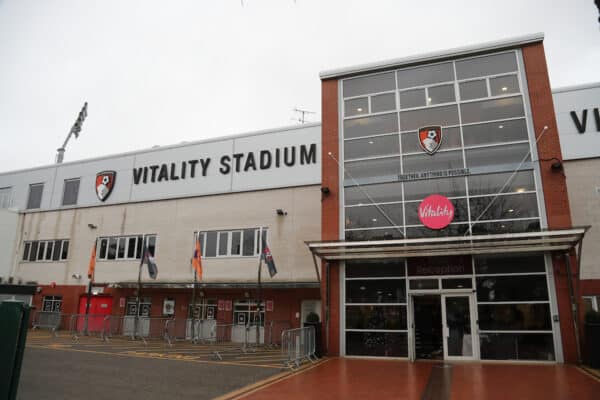 BOURNEMOUTH, ENGLAND - Thursday, December 22, 2022: A general view of the stadium before the FA Youth Cup 4th Round match between AFC Bournemouth Under-18's and Liverpool FC Under-18's at the Dean Court. (Pic by David Rawcliffe/Propaganda)