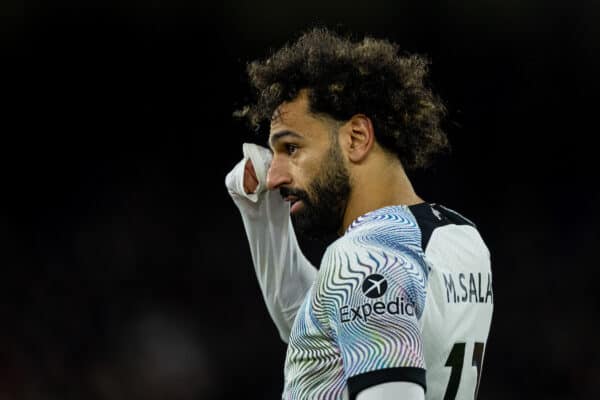 LONDON, ENGLAND - Saturday, February 25, 2023: Liverpool's Mohamed Salah during the FA Premier League match between Crystal Palace FC and Liverpool FC at Selhurst Park. (Pic by David Rawcliffe/Propaganda)