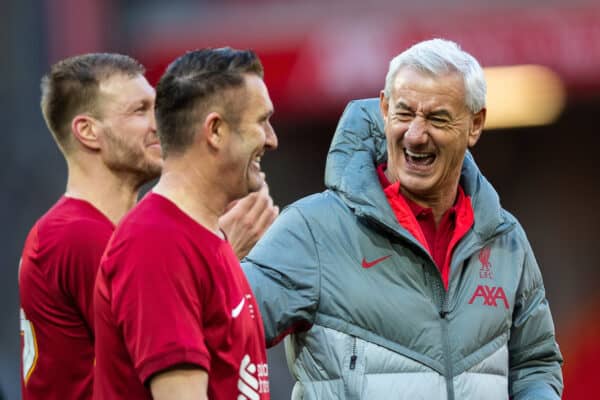 LIVERPOOL, ENGLAND - Saturday, March 25, 2023: Liverpool's manager Ian Rush after the LFC Foundation match between Liverpool FC Legends and Glasgow Celtic FC Legends at Anfield. (Pic by Jessica Hornby/Propaganda)