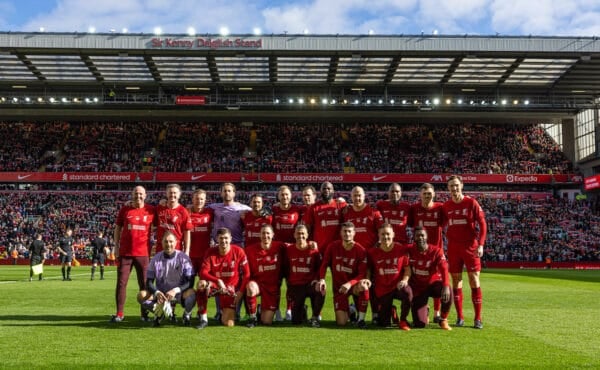 LIVERPOOL, ENGLAND - Saturday, March 25, 2023: Liverpool's Legends during the LFC Foundation match between Liverpool FC Legends and Glasgow Celtic FC Legends at Anfield. (Pic by David Rawcliffe/Propaganda)