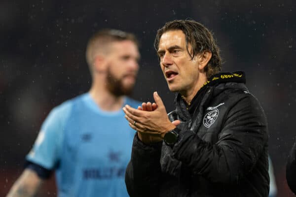 MANCHESTER, ENGLAND - Wednesday, April 5, 2023: Brentford's manager Thomas Frank after the FA Premier League match between Manchester United FC and Brentford FC at Old Trafford. (Pic by David Rawcliffe/Propaganda)