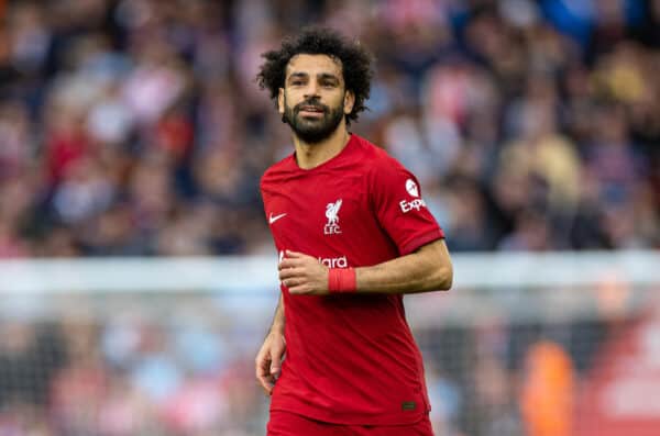 LIVERPOOL, ENGLAND - Saturday, May 6, 2023: Liverpool's Mohamed Salah during the FA Premier League match between Liverpool FC and Brentford FC at Anfield. (Pic by David Rawcliffe/Propaganda)