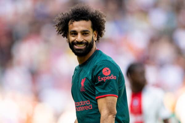 SOUTHAMPTON, ENGLAND - Sunday, May 28, 2023: Liverpool's Mohamed Salah during the FA Premier League match between Southampton FC and Liverpool FC at St Mary's Stadium. (Pic by David Rawcliffe/Propaganda)