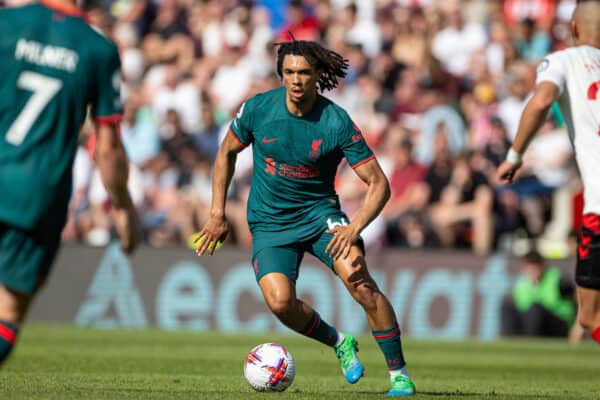 SOUTHAMPTON, ENGLAND - Sunday, May 28, 2023: Liverpool's Trent Alexander-Arnold during the FA Premier League match between Southampton FC and Liverpool FC at St Mary's Stadium. (Pic by David Rawcliffe/Propaganda)