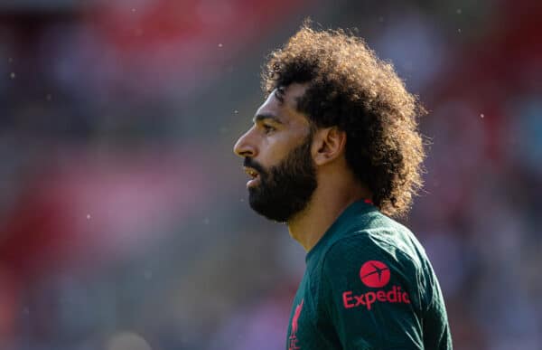 SOUTHAMPTON, ENGLAND - Sunday, May 28, 2023: Liverpool's Mohamed Salah during the FA Premier League match between Southampton FC and Liverpool FC at St Mary's Stadium. (Pic by David Rawcliffe/Propaganda)