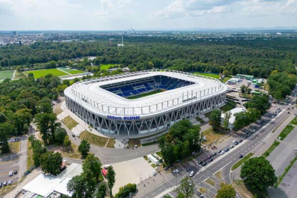 KARLSRUHER, GERMANY - Wednesday, July 19, 2023: A general view of Karlsruher's Wildparkstadion ahead of a pre-season friendly match between Karlsruher SC and Liverpool FC. (Pic by David Rawcliffe/Propaganda)