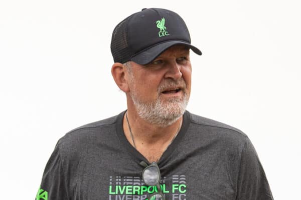 DONESCHINGEN, GERMANY - Friday, July 21, 2023: Liverpool's sporting director Jorg Schmadtke walks back to the team hotel after a morning training session during a pre-season training camp in Germany. (Pic by David Rawcliffe/Propaganda)