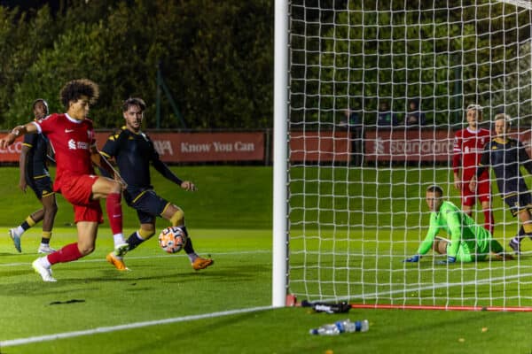 Jayden Danns pokes in the ball but to his frustration its judged to be offside

 © Propaganda Photo 2023