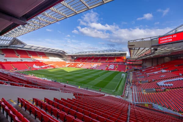 LIVERPOOL, ENGLAND - Wednesday, September 27, 2023: A general view before the Football League Cup 3rd Round match between Liverpool FC and Leicester City FC at Anfield. (Pic by David Rawcliffe/Propaganda)