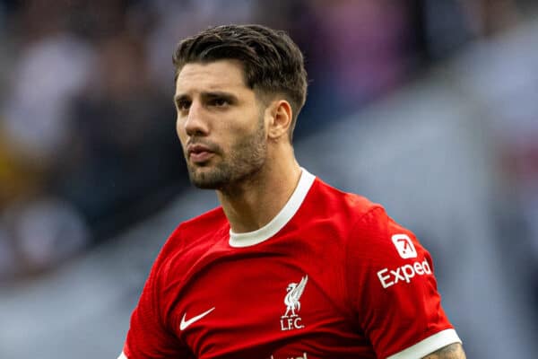 LONDON, ENGLAND - Saturday, September 30, 2023: Liverpool's Dominik Szoboszlai before the FA Premier League match between Tottenham Hotspur FC and Liverpool FC at the Tottenham Hotspur Stadium. (Pic by David Rawcliffe/Propaganda)