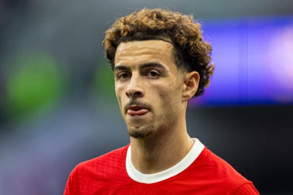 LONDON, ENGLAND - Saturday, September 30, 2023: Liverpool's Curtis Jones during the FA Premier League match between Tottenham Hotspur FC and Liverpool FC at the Tottenham Hotspur Stadium. (Pic by David Rawcliffe/Propaganda)