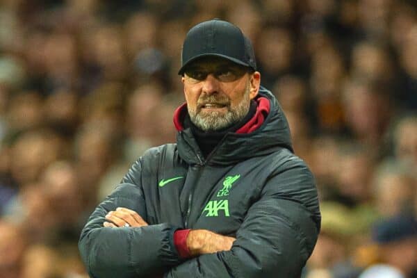 TOULOUSE, ENGLAND - Thursday, November 9, 2023: Liverpool's manager Jürgen Klopp during the UEFA Europa League Group E match-day 4 game between Toulouse FC and Liverpool FC at the Stadium de Toulouse. (Photo by David Rawcliffe/Propaganda)