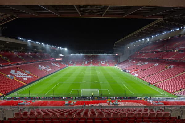 LIVERPOOL, ENGLAND - Wednesday, December 20, 2023: A general view before the Football League Cup Quarter-Final match between Liverpool FC and West Ham United FC at Anfield. (Photo by David Rawcliffe/Propaganda)
