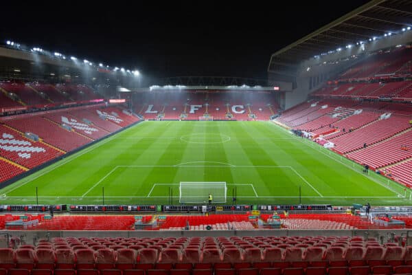 LIVERPOOL, ENGLAND - Wednesday, December 20, 2023: A general view before the Football League Cup Quarter-Final match between Liverpool FC and West Ham United FC at Anfield. (Photo by David Rawcliffe/Propaganda)