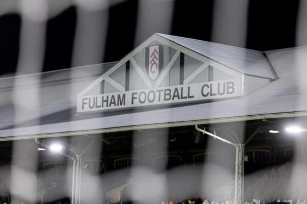 LONDON, ENGLAND - Wednesday, January 24, 2024: Liverpool's A general view before the Football League Cup Semi-Final 2nd Leg match between Fulham FC and Liverpool FC at Craven Cottage. (Photo by David Rawcliffe/Propaganda)