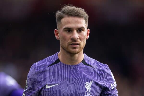 NOTTINGHAM, ENGLAND - Saturday, March 2, 2024: Liverpool's Alexis Mac Allister during the FA Premier League match between Nottingham Forest FC and Liverpool FC at the City Ground. (Photo by David Rawcliffe/Propaganda)