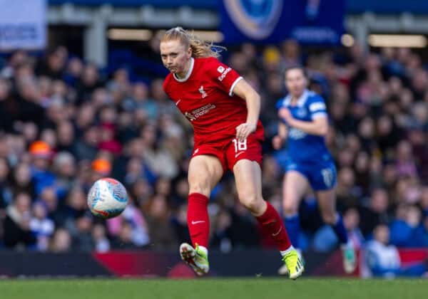 LIVERPOOL, ENGLAND - Sunday, March 24, 2024: Liverpool's Ceri Holland during the FA Women’s Super League game between Everton FC Women and Liverpool FC Women at Goodison Park. (Photo by David Rawcliffe/Propaganda)