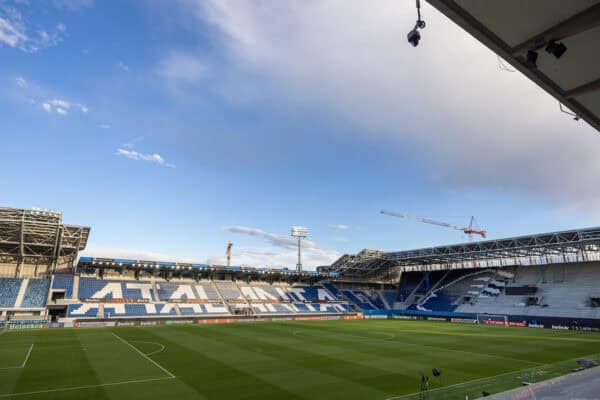 BERGAMO, ITALY - Wednesday, April 17, 2024: A general view of the Stadio Atleti Azzurri d'Italia ahead of the UEFA Europa League Quarter-Final 2nd Leg match between BC Atalanta and Liverpool FC. (Photo by David Rawcliffe/Propaganda)