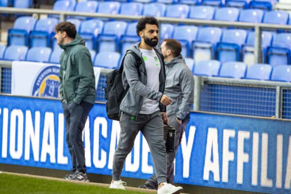 LIVERPOOL, ANGLETERRE - mercredi 24 avril 2024 : Mohamed Salah de Liverpool arrive avant le match de la FA Premier League entre Everton FC et Liverpool FC, le 244e Merseyside Derby, à Goodison Park.  (Photo de David Rawcliffe/Propagande)