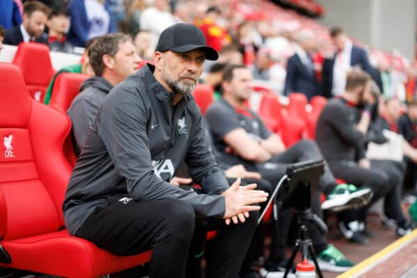 LIVERPOOL, ENGLAND - Sunday, May 5, 2024: Jurgen Klopp Manager of Liverpool mural before the FA Premier League match between Liverpool FC and Tottenham Hotspur FC at Anfield.  (Photo by Ryan Brown/Propaganda)