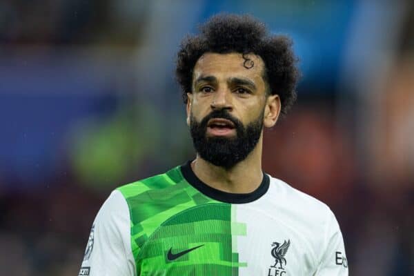BIRMINGHAM, ENGLAND - Monday, May 13, 2024: Liverpool's Mohamed Salah during the FA Premier League match between Aston Villa FC and Liverpool FC at Villa Park. (Photo by David Rawcliffe/Propaganda)