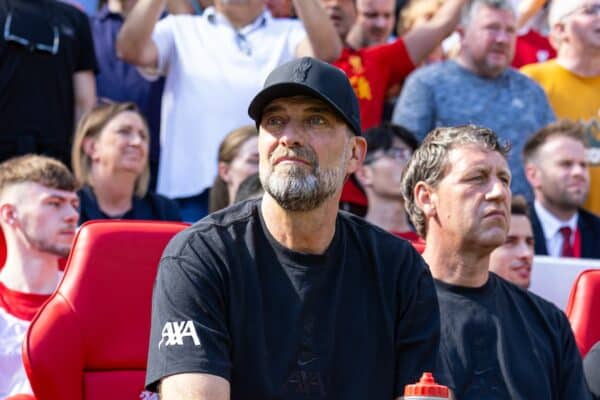LIVERPOOL, ENGLAND - Saturday, May 18, 2024: Liverpool's manager Jürgen Klopp before the FA Premier League match between Liverpool FC and Wolverhampton Wanderers FC at Anfield. (Photo by David Rawcliffe/Propaganda)