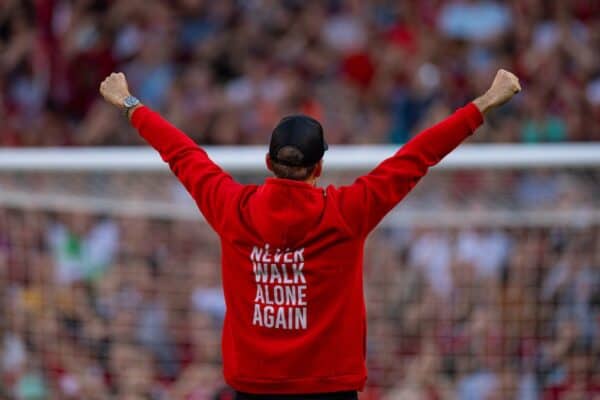 LIVERPOOL, ENGLAND - Saturday, May 18, 2024: Liverpool's manager Jürgen Klopp after the FA Premier League match between Liverpool FC and Wolverhampton Wanderers FC at Anfield. (Photo by David Rawcliffe/Propaganda)