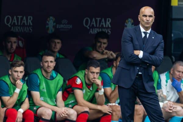 DORTMUND, GERMANY - Saturday, June 22, 2024: Portugal's head coach Roberto Martínez during the UEFA Euro 2024 Group F match between Turkey and Portugal at the Westfalenstadion. (Photo by David Rawcliffe/Propaganda)