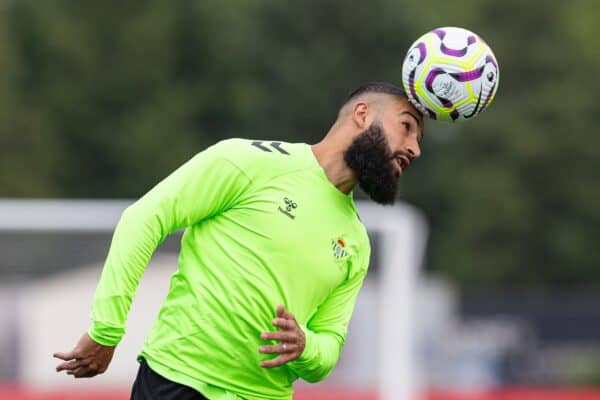 PITTSBURGH - Thursday, July 25, 2024: Real Betis Balompié's captain Nabil Fekir during a training session at the UPMC Rooney Sports Complex ahead of a pre-season friendly match against Liverpool FC. (Photo by David Rawcliffe/Propaganda)