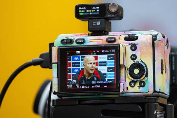 PITTSBURGH - Thursday, July 25, 2024: Liverpool's head coach Arne Slot during a pre-match press conference ahead of the pre-season friendly against Real Betis on day two of the club's pre-season tour of the USA. (Photo by David Rawcliffe/Propaganda)