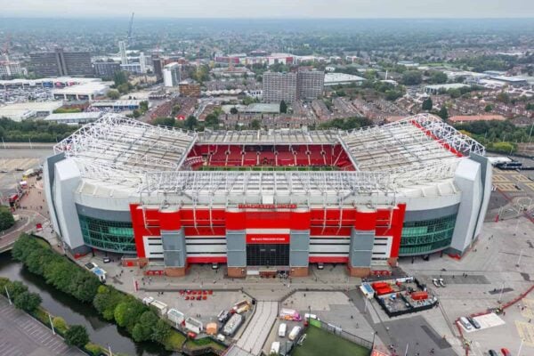 MANCHESTER, ENGLAND - Sunday, September 1, 2024: A general view of Old Trafford, home of Manchester United Football Club, ahead of the FA Premier League match between Manchester United FC and Liverpool FC. (Photo by David Rawcliffe/Propaganda)