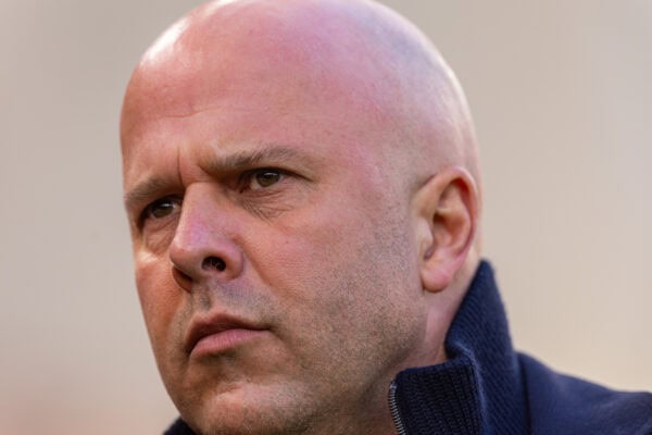 LIVERPOOL, ENGLAND - Saturday, January 25, 2025: Liverpool's head coach Arne Slot during the FA Premier League match between Liverpool FC and Ipswich Town FC at Anfield. (Photo by David Rawcliffe/Propaganda)